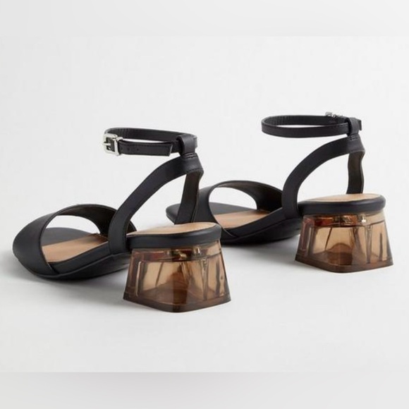 Lucite Block Heel Sandal Torrid Plus Size Kitten Heel - Picture 3 of 6